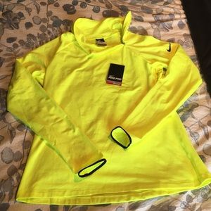 Nike Pro side zip dri-fit Cowell neck active shirt